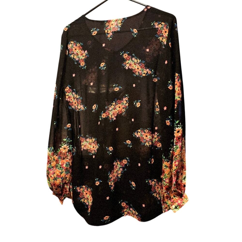 Cabi sheer floral blouse size medium - Picture 2 of 6